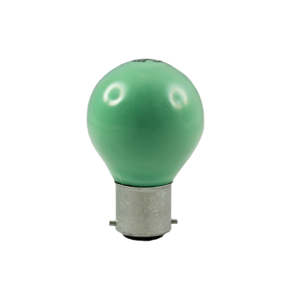 Classic Fancy Round Incandescent Lamp Green 15W 230V B22