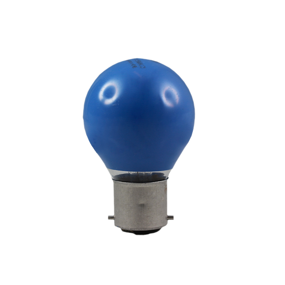 Classic Fancy Round Incandescent Lamp Blue 15W 230V B22