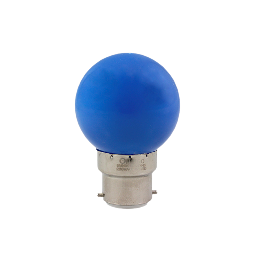 LED Fancy Round Blue 1W 230V B22