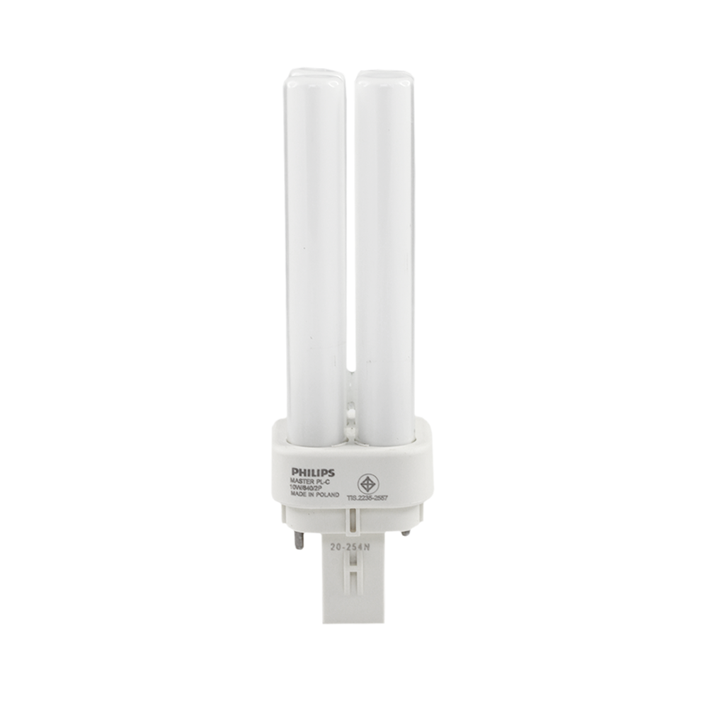 Philips Master Compact Fluorescent PLC 10W 840 G24d-1 2 Pins