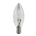 Halogen Candle Globe Clear 18W 240V BA15d (10283)
