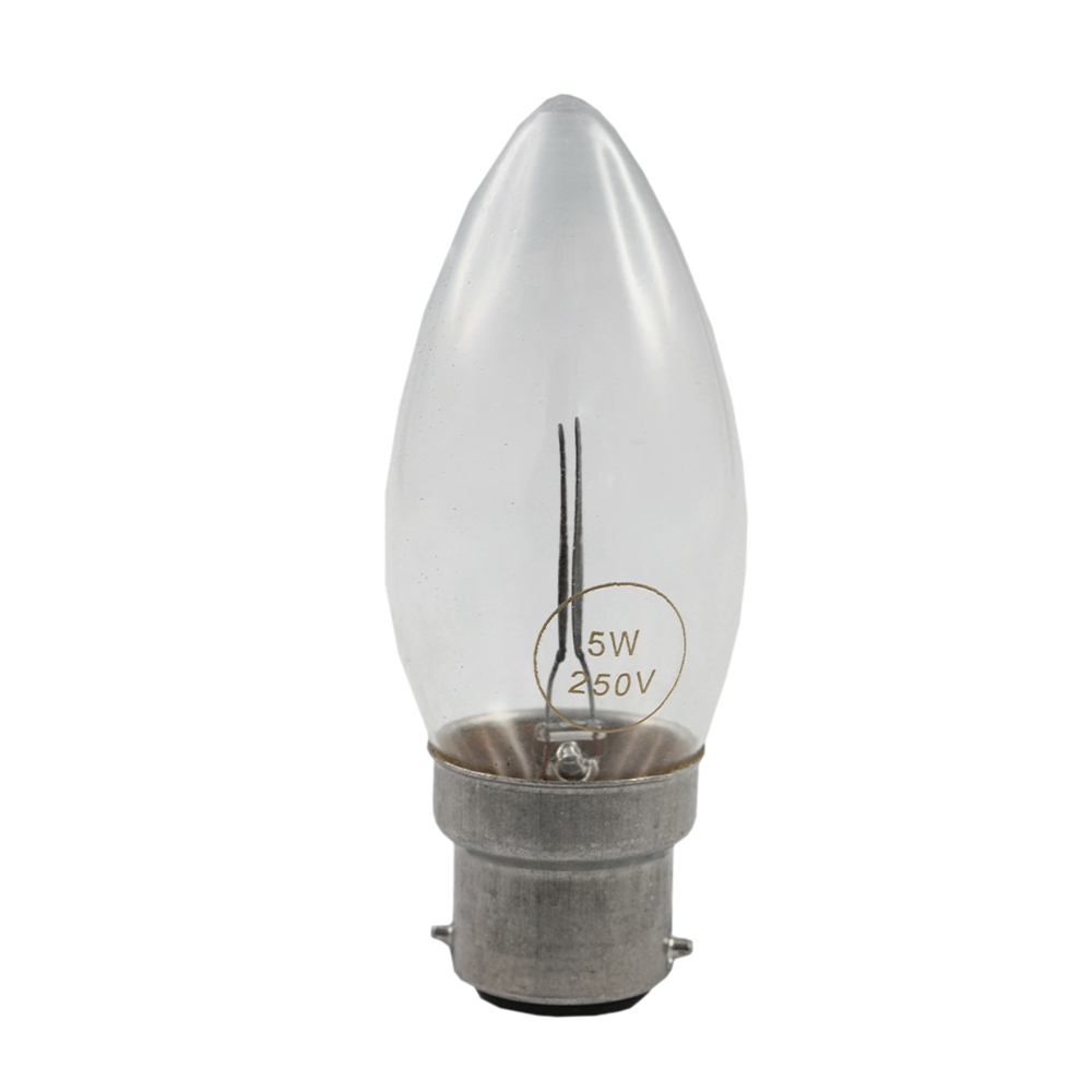 Flicker Flame Candle 5W 250V 2700K B22 Non-Dimmable