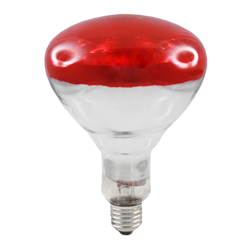 Infrared Industrial Heat Incandescent BR125 250W 230-250V E27 red