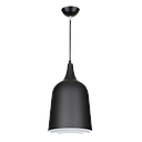 DOME150 Pendant Light Black and White Aluminium