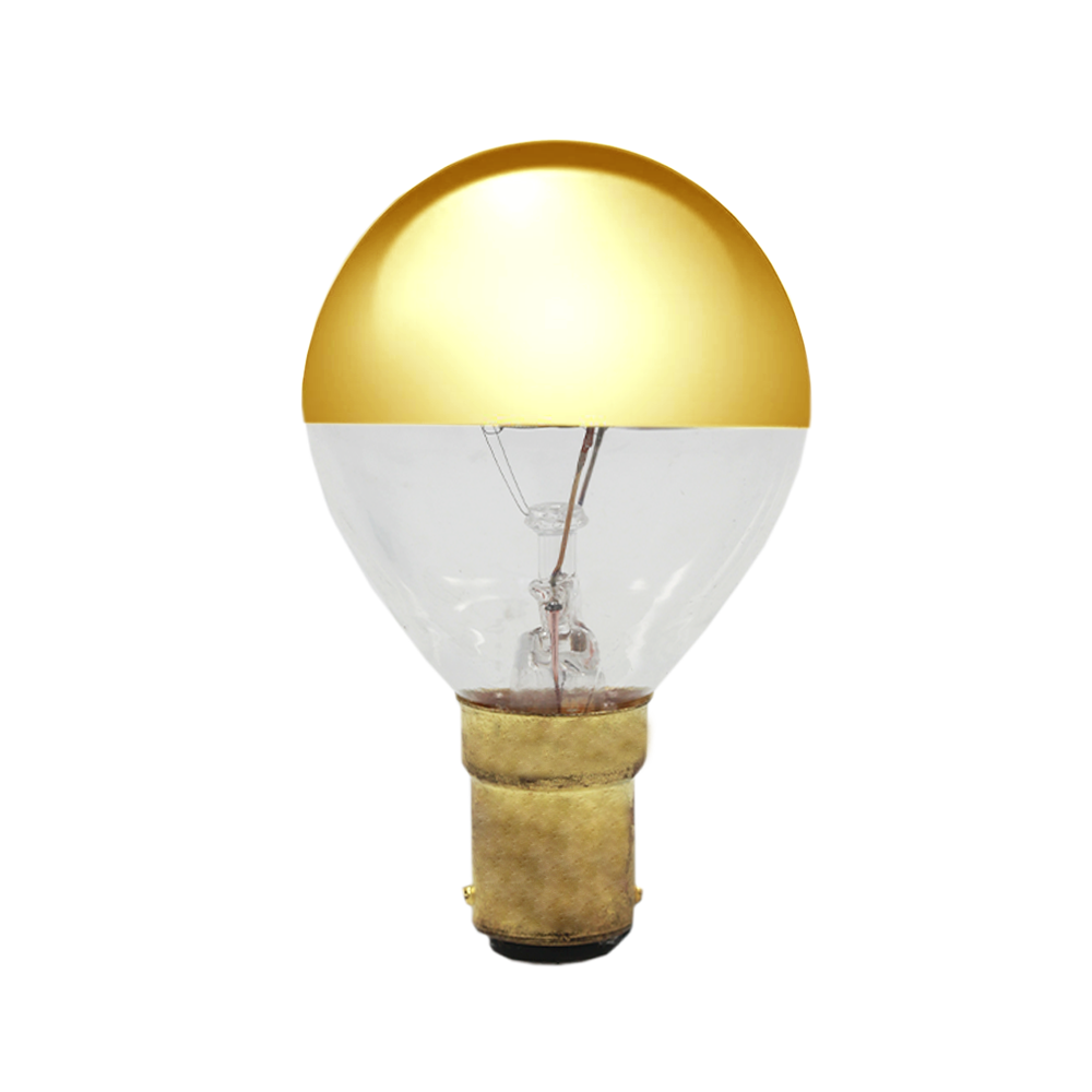 Incandescent Crown Gold Lamp 25W 240V BA15d