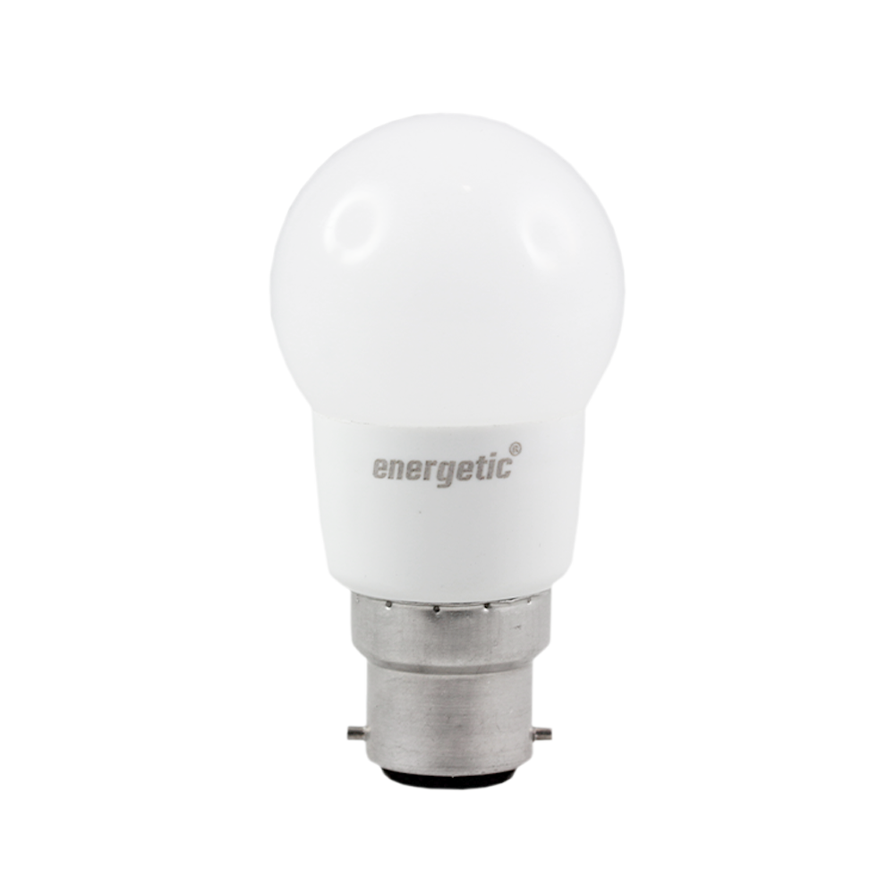 Energetic Smarter Lighting LED Fancy Round Frosted 6W 3000K Dimmable B22