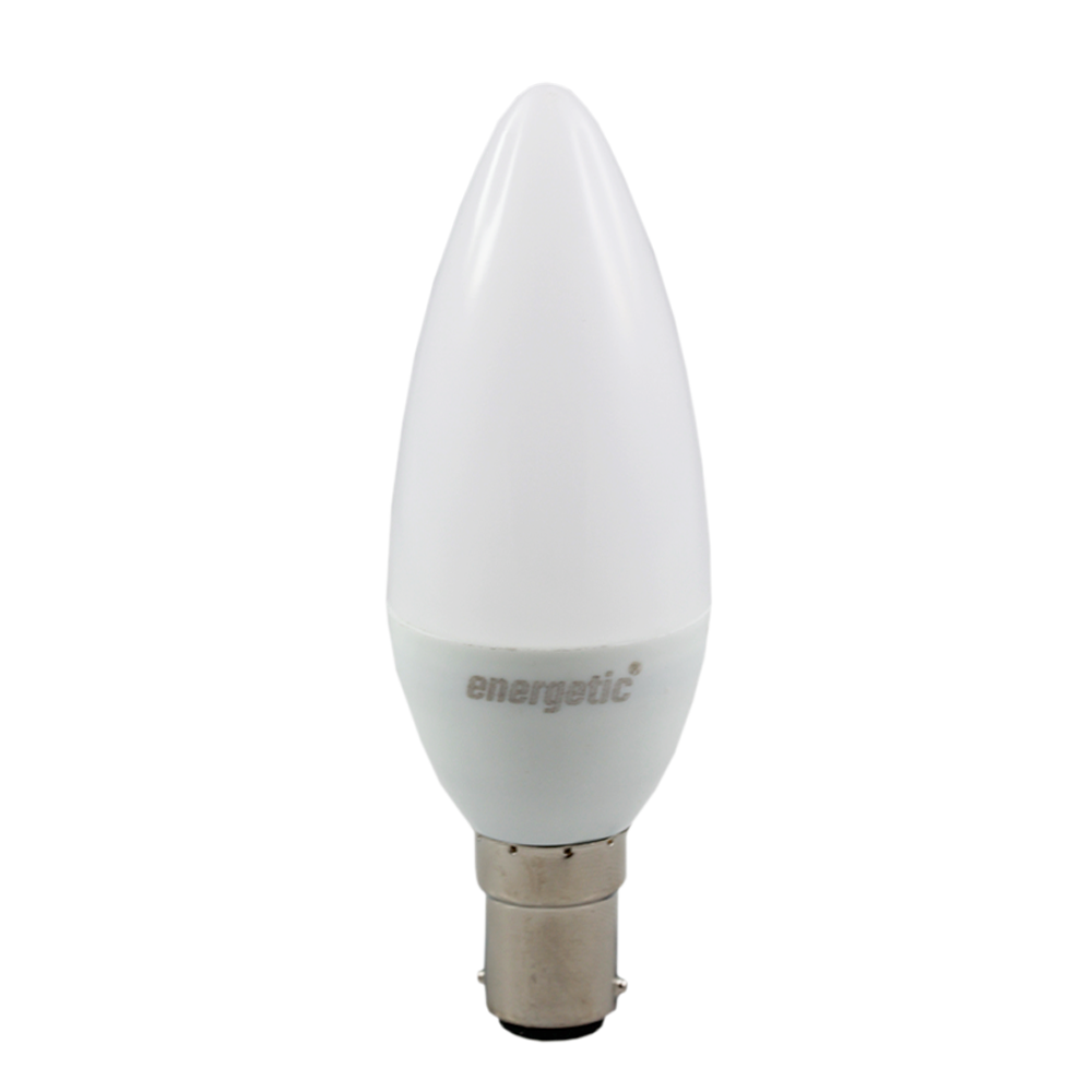 Smarter Lighting LED Candle Frosted 6W 6500K Dimmable BA15d