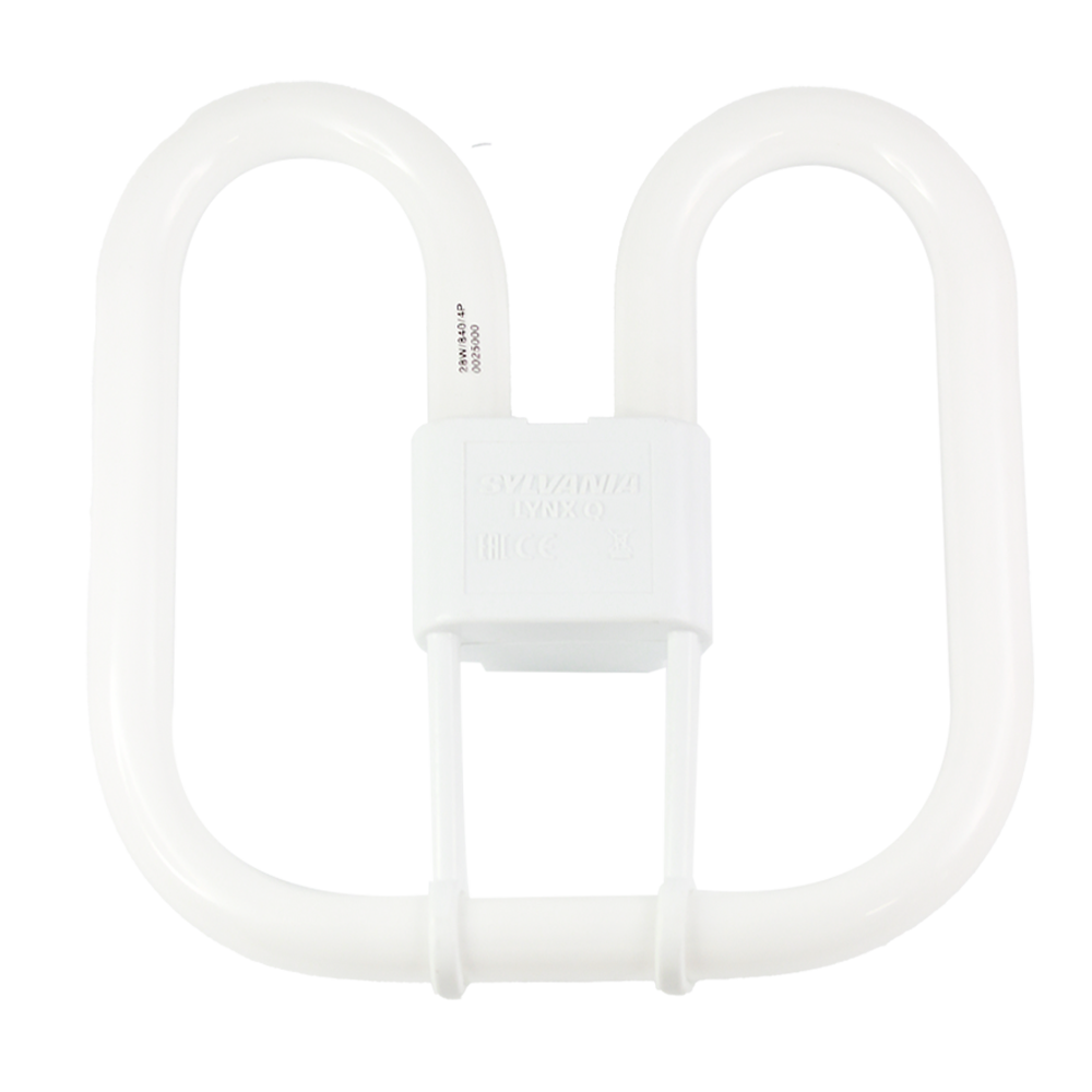 CFL Square 2D  28W   3500-4000k   GR10q 4 Pins Dimmable