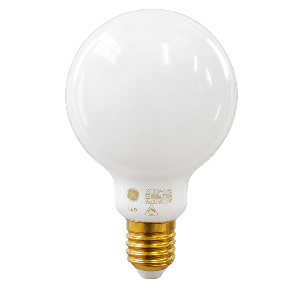 LED Classic G95 Opal Glass 6.5W  2700K E27 Dimmable 15077l