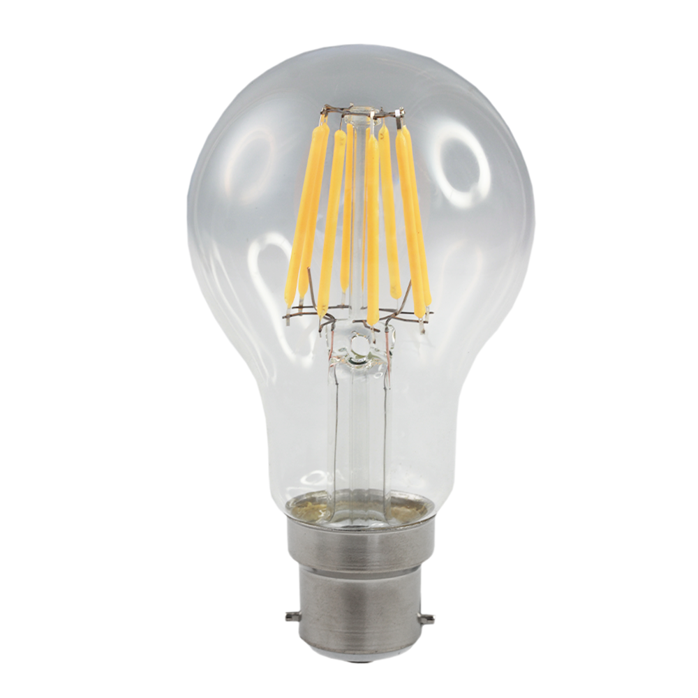 LED Low Voltage AC/DC Filament GLS Globe 9W 24V 2700K B22 Non-Dimmable