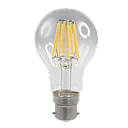 LED Low Voltage AC/DC Filament GLS Globe 9W 24V 2700K B22 Non-Dimmable