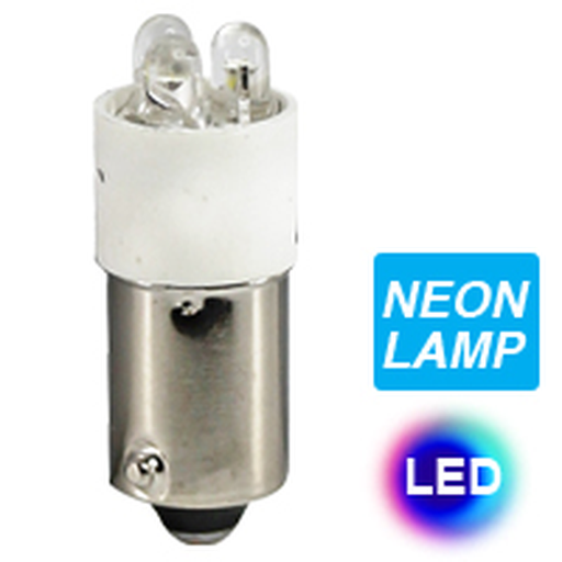 [12B9W] 12V BA9S LED WHITE