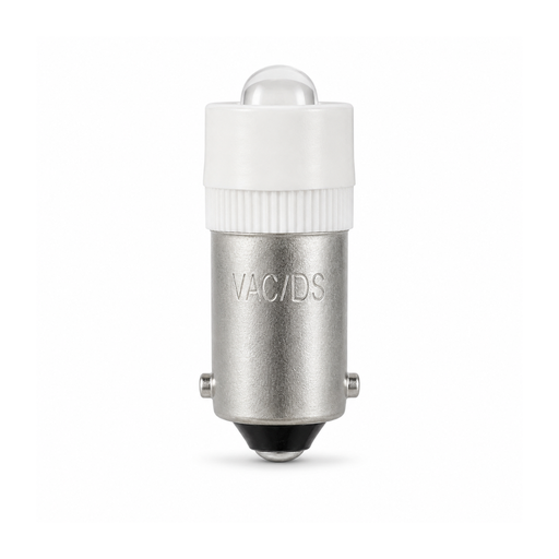[12B9W] 12V BA9S LED White Lamp AC/DC