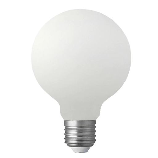 [F627G80P] Deluxlite Liq LED G80 Matte White 7.2W 2700K E27 Dimmable