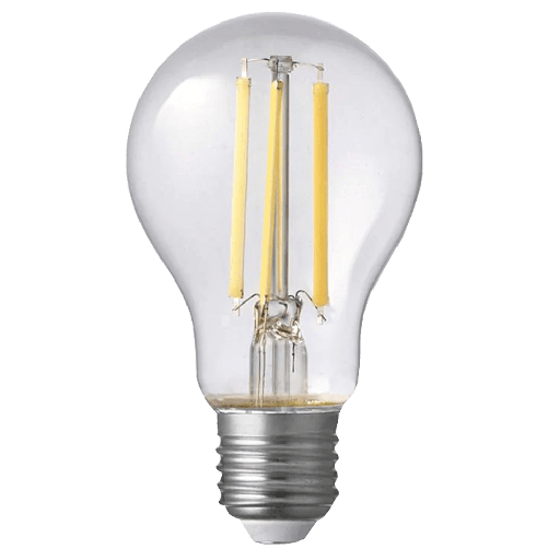 [F827A60] LED GLS Light Bulb Clear 8W 12-24V DC 2700K E27 