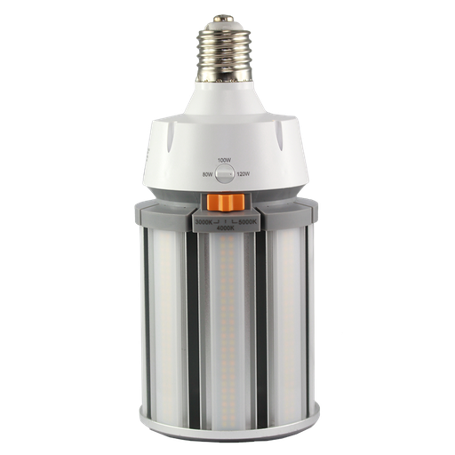 [S39120W30] Deluxlite LED Corn Light 120W-100W-80W Tri-Colour 17400-10800Lm E40 Frost  ac120-277v