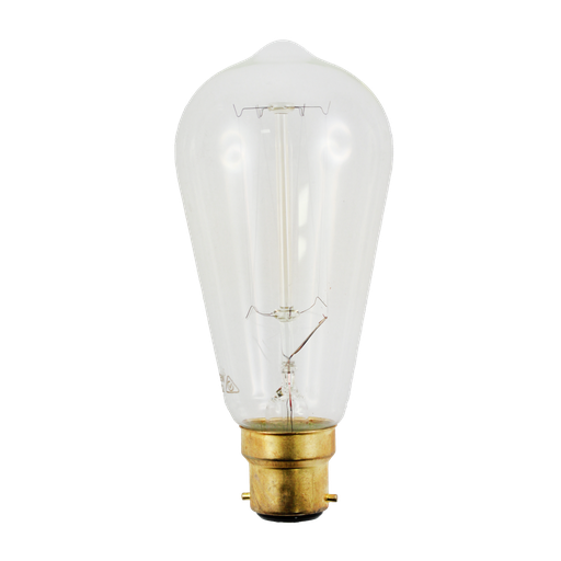 [cfc25bc] Carbon Filament Lamp ST57 240v B22 2000k 25w
