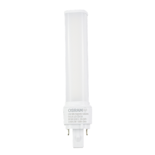[4058075558601] PLC LED 9W 840 G24d-3 2 Pins – (Replacement for 26W PL-C)