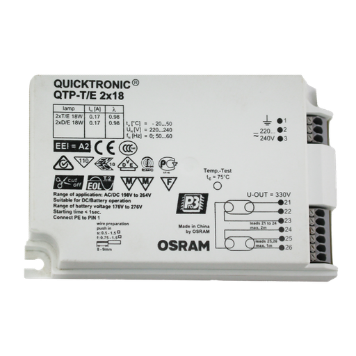 [QTP2X18] Electronic Ballast QTP TE 2X18 FOR PLC 