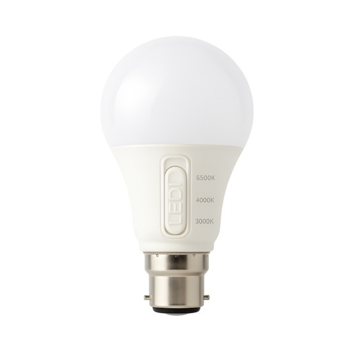 [111010] SupValue Pro A60 Tri-Colour B22 Lamp 10/7w 1400/1000lm 3/4/6.5k 