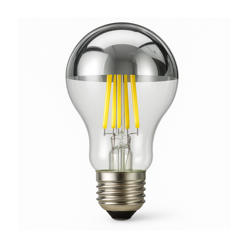 [f7527a60sc] Mirror Crown GLS LED Bulb – 2700K E27 | 7.5W 