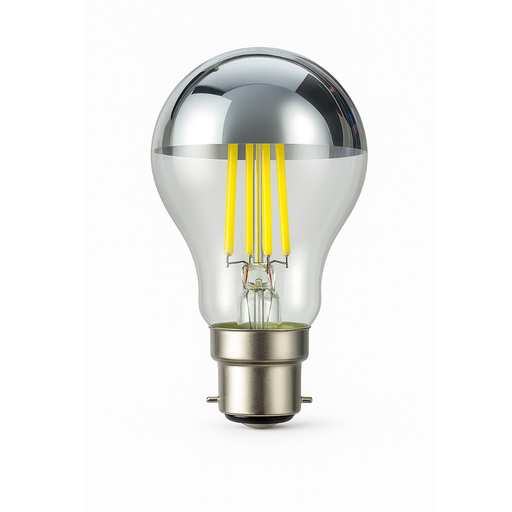 [f7522a60sc27k] Mirror Crown GLS LED Bulb – B22  7.5W | 2700K Warm White | Dimmable