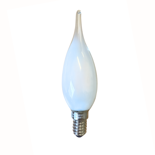 [f414c35tf27k] 4W Flame Tip Candle LED Bulb Frost 2700K E14