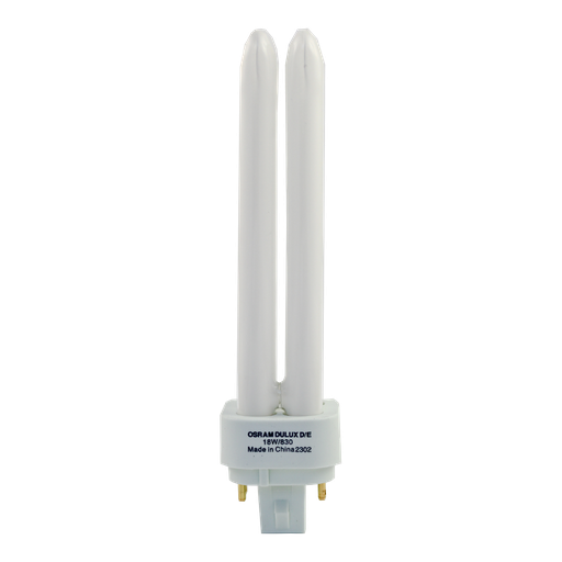 [1830418_BOX25] BOX OF 25: Dulux D/E Lumilux PLC 18W 830  G24q-2 4 Pins ($11.22 EACH) 