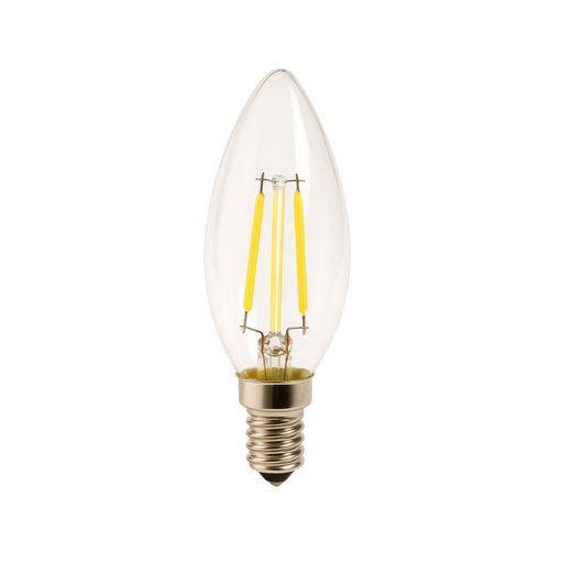 [F414C35C27K12V] Candle LED Bulb 4W 12V DC  | E14 2700K Clear