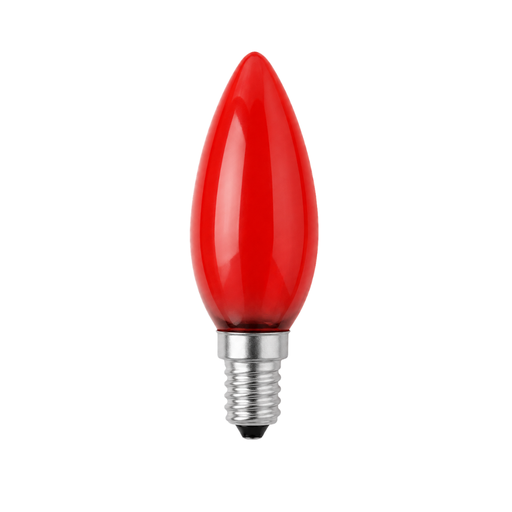 [419951480] Red Flicker Free Candle Lamp 25W E14 230V C35x95
