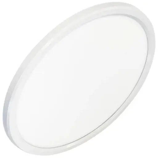 [4099854138522] ORBIS Ultra Slim 300mm 18W Tri-Colour LED Oyster Light IP54 DIMM