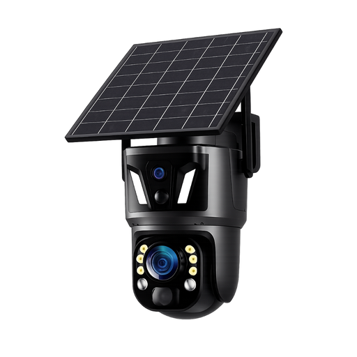 [lsz150x] Solar Powered Dual-Lens PTZ Security Camera | IP66 Waterproof wifi
