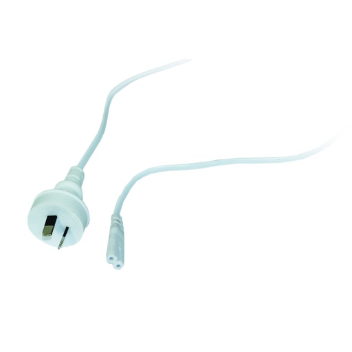 [65638] 1.2M Plug .75mm 2 Pin P/Cord White