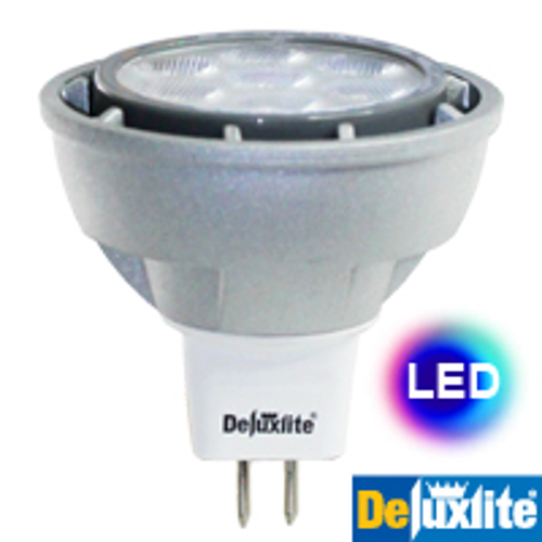 Deluxlite LED MR16 7W 45D 3000K  and Verbatim Electronic Transformer Kit