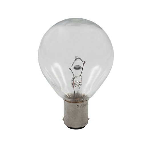 [B7347] Incandescent Fancy Round Clear 40W 12V 2700K BA15d