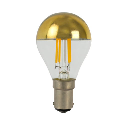 [6610] LED Crown Gold Bulb – 4W B15, 2700K Warm White