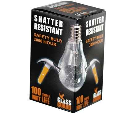 Fotolec Shatter Resistant Safety Bulb 100W Edison