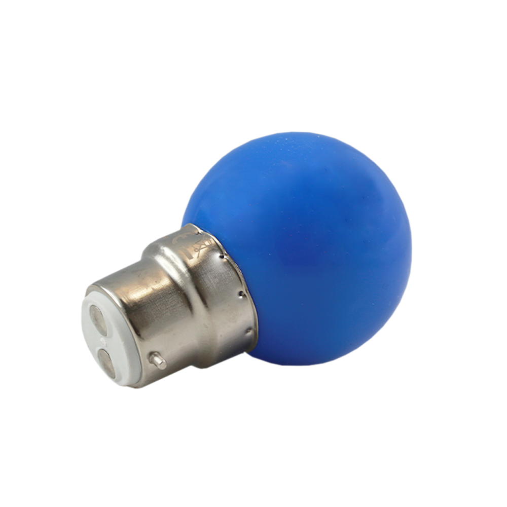 LED Fancy Round Blue 1W 230V BA22d