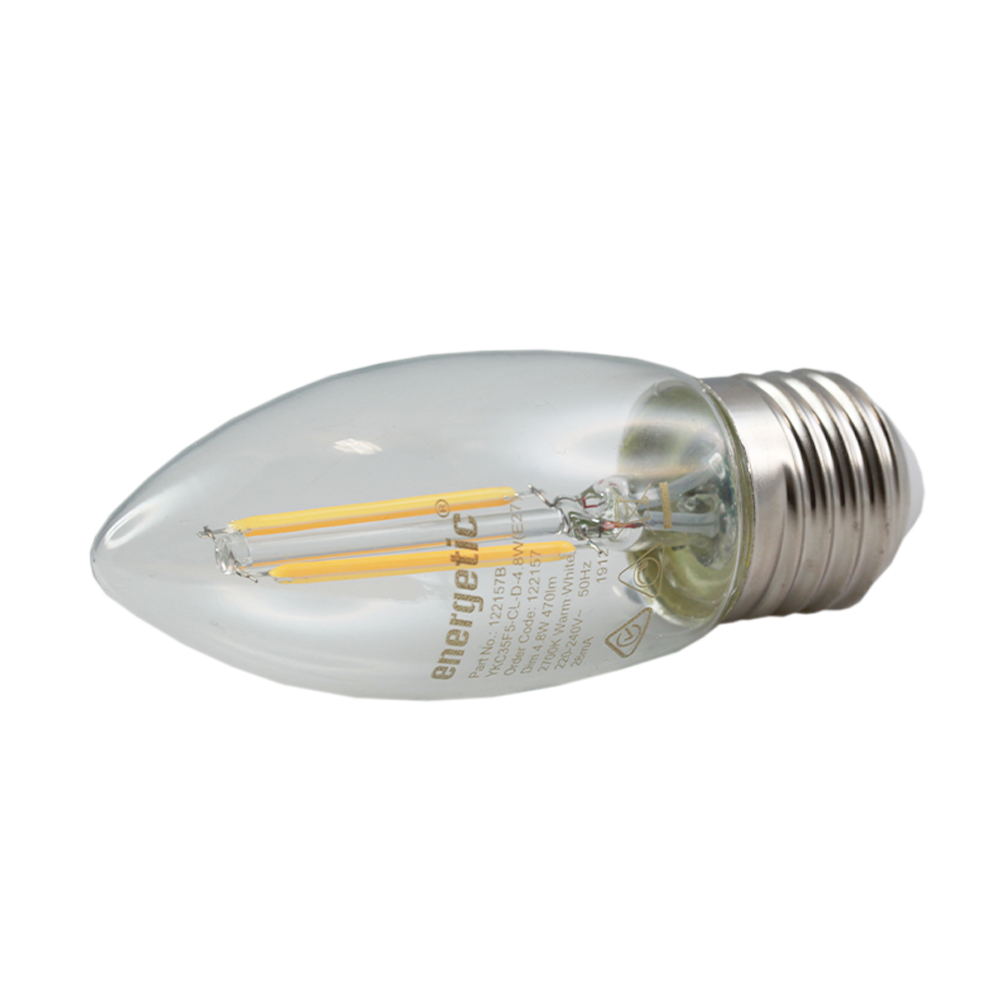 Smarter Lighting LED Filament Candle 4.8W 2700K Dimmable E27