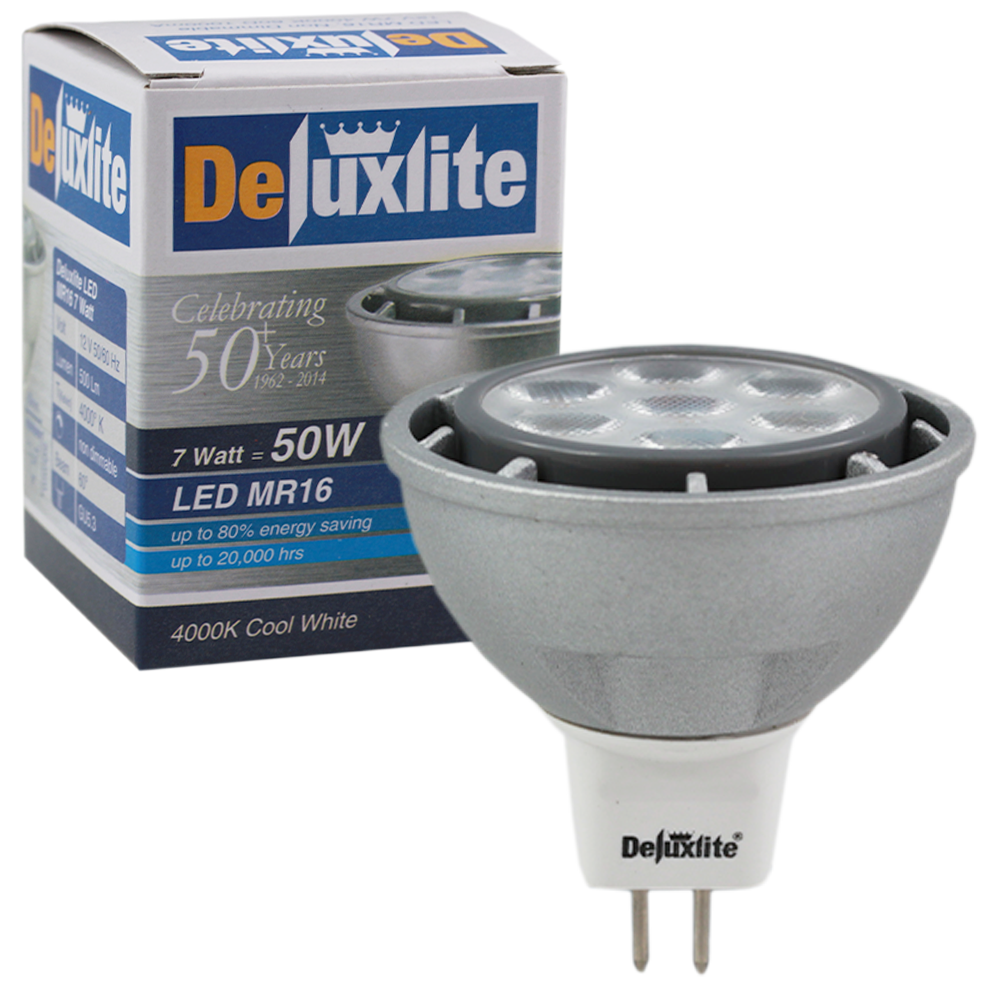 Deluxlite LED MR16 7W GU5.3 Non-Dimmable