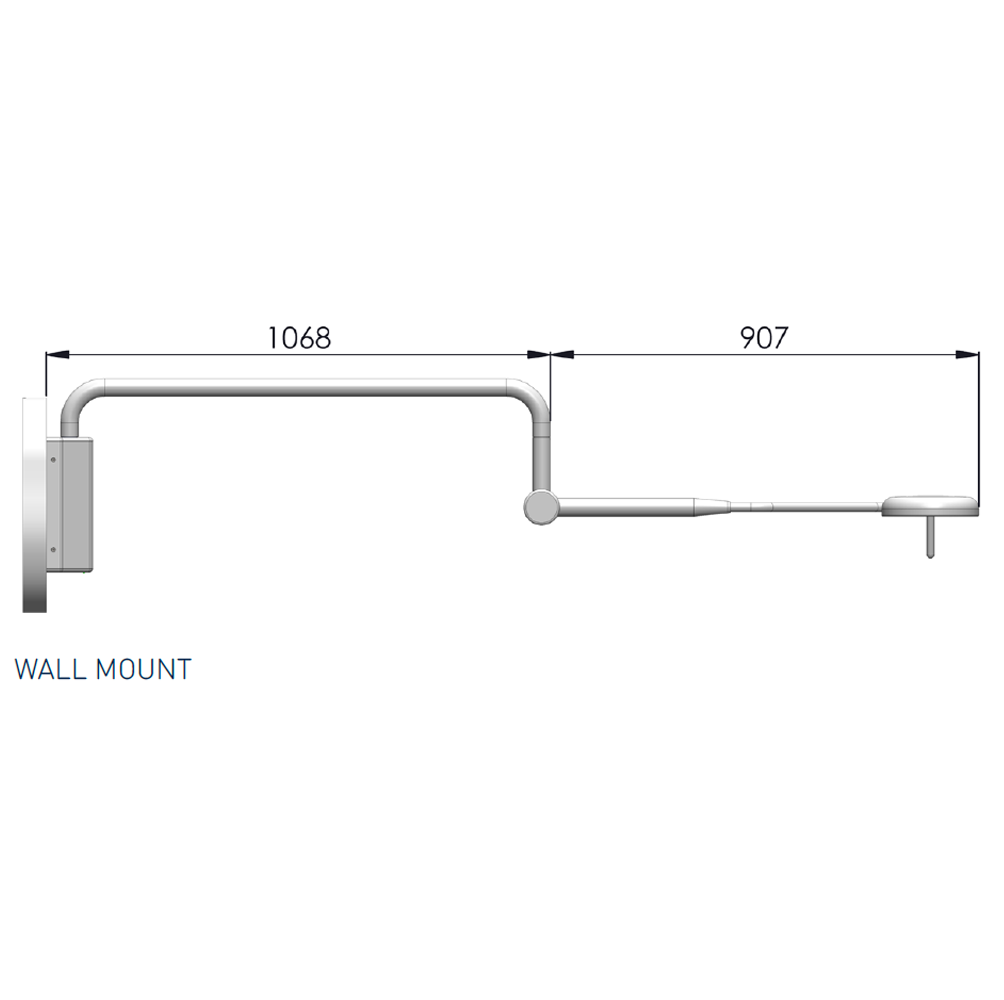 Phantom Wall Mounted Minor Procedure Light With Integral Transformer & Wall Bracket 31W
