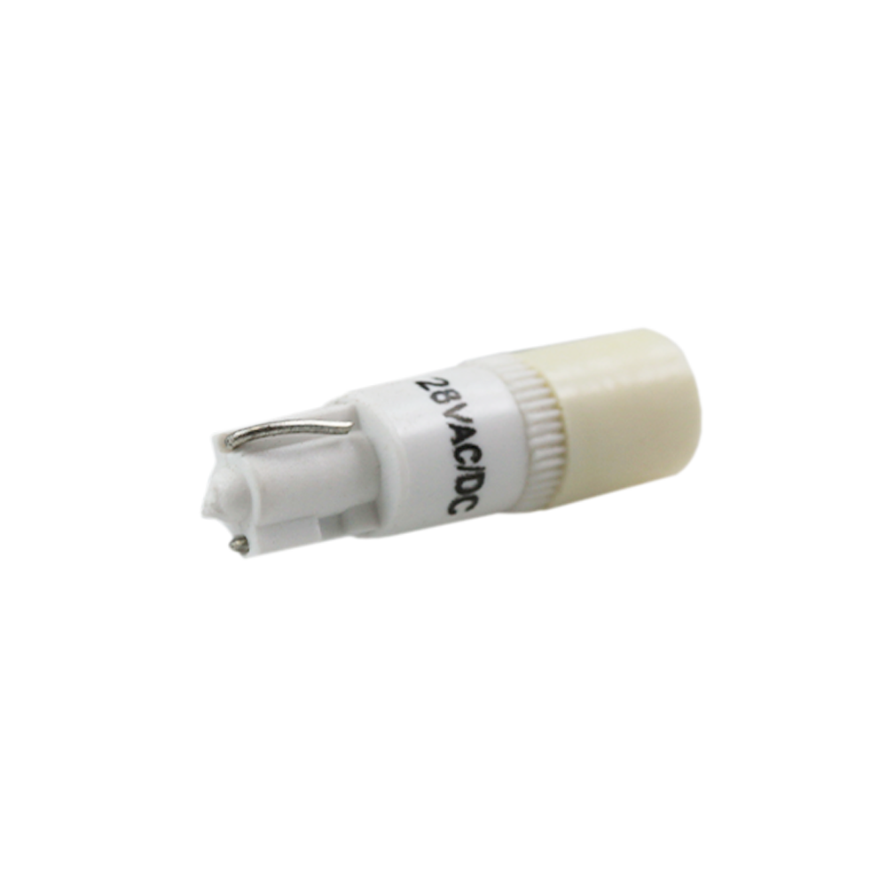 Miniature LED 0.5W T5 24/28V 5000K Wedge