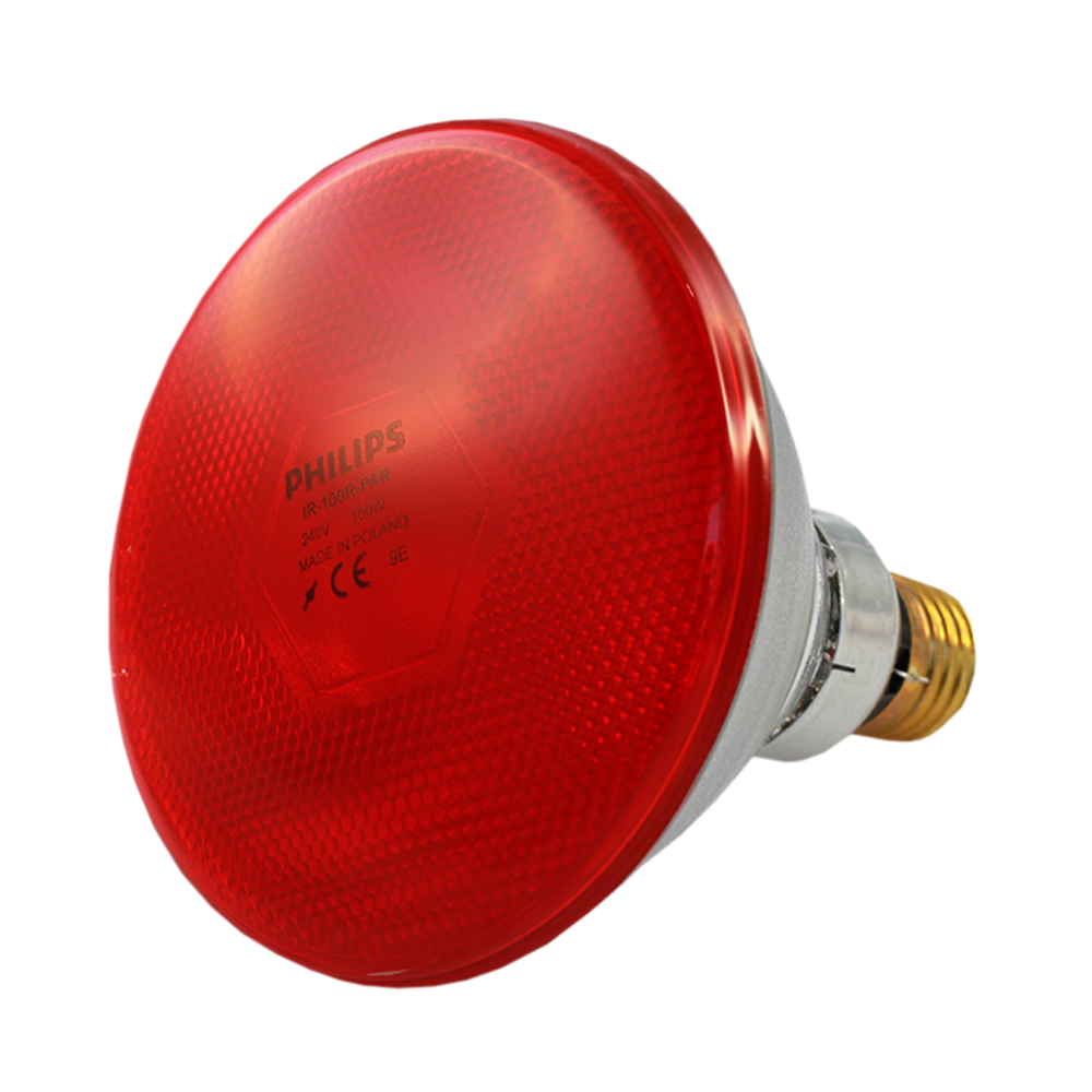 InfraRed Industrial Heat Incandescent Lamp PAR38 IR 100W 240V Red E27