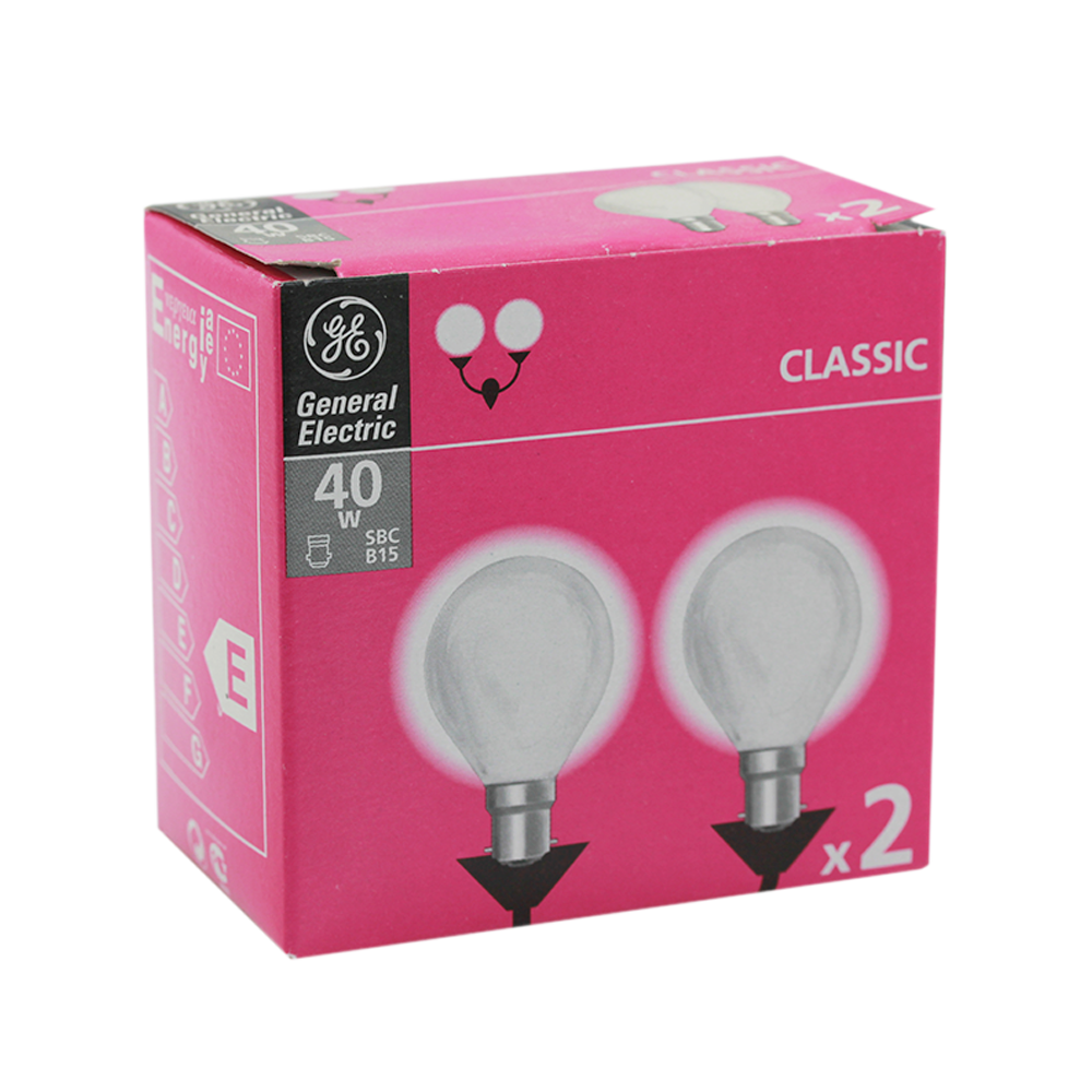 Incandescent Fancy Round Frosted 40W 240V 2700K BA15d - BOX OF 2