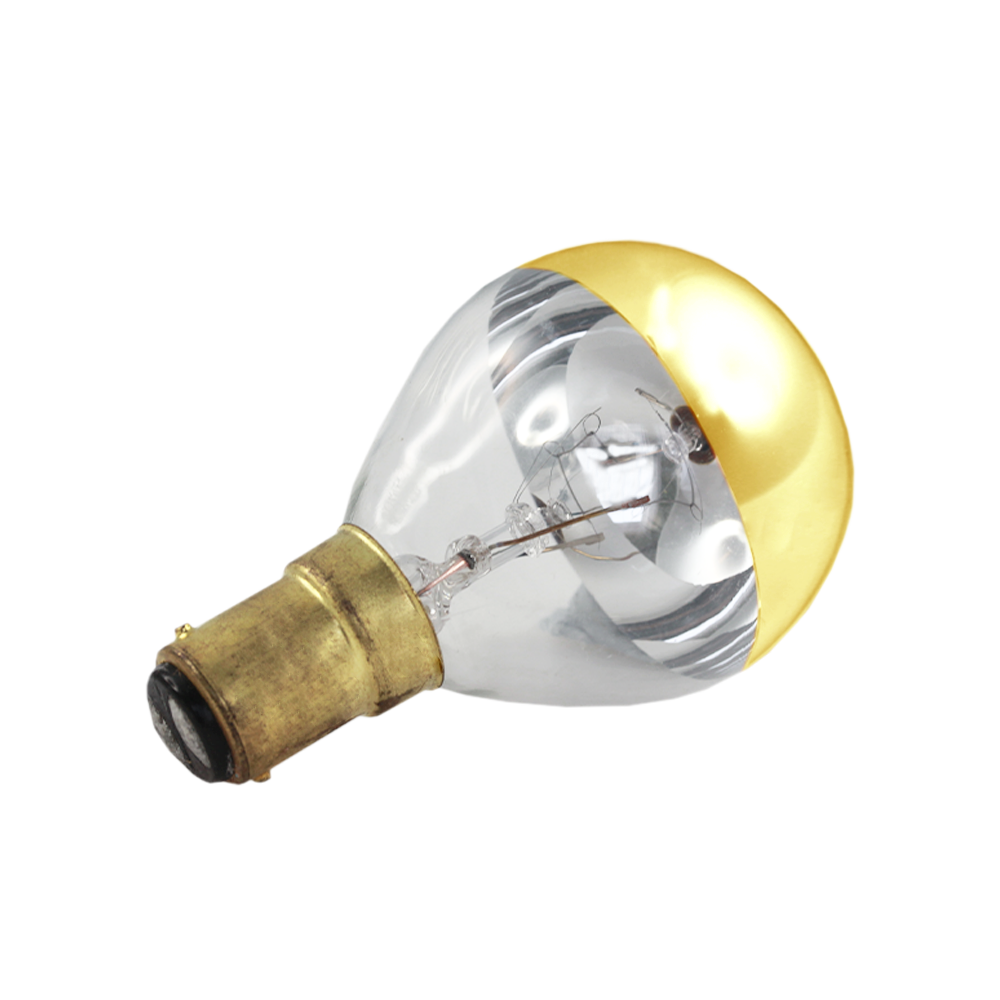 Incandescent Crown Gold Lamp 25W 240V BA15d