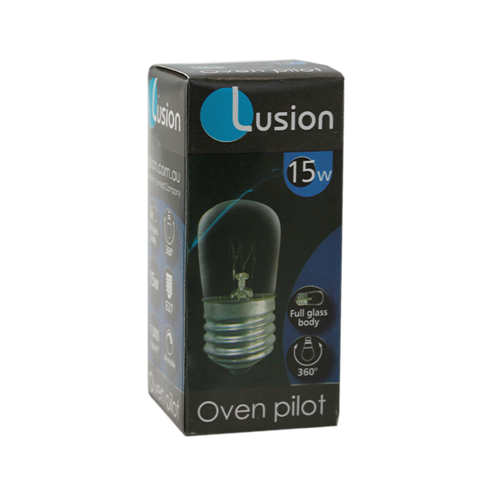 Lusion Incandescent Oven Pilot Lamp 15W 2700K Clear E27