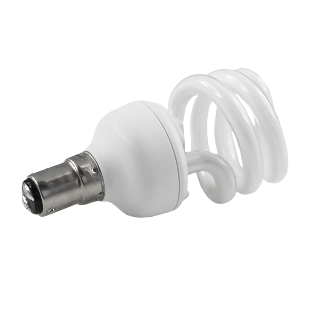 Electronic Energy Saver Spiral CFL Lamp 11W 2700K BA15d