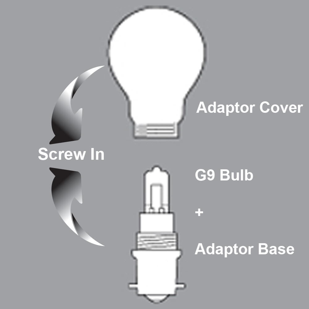 Convertible Lamp Adaptor Base Small Bayonet BA15d