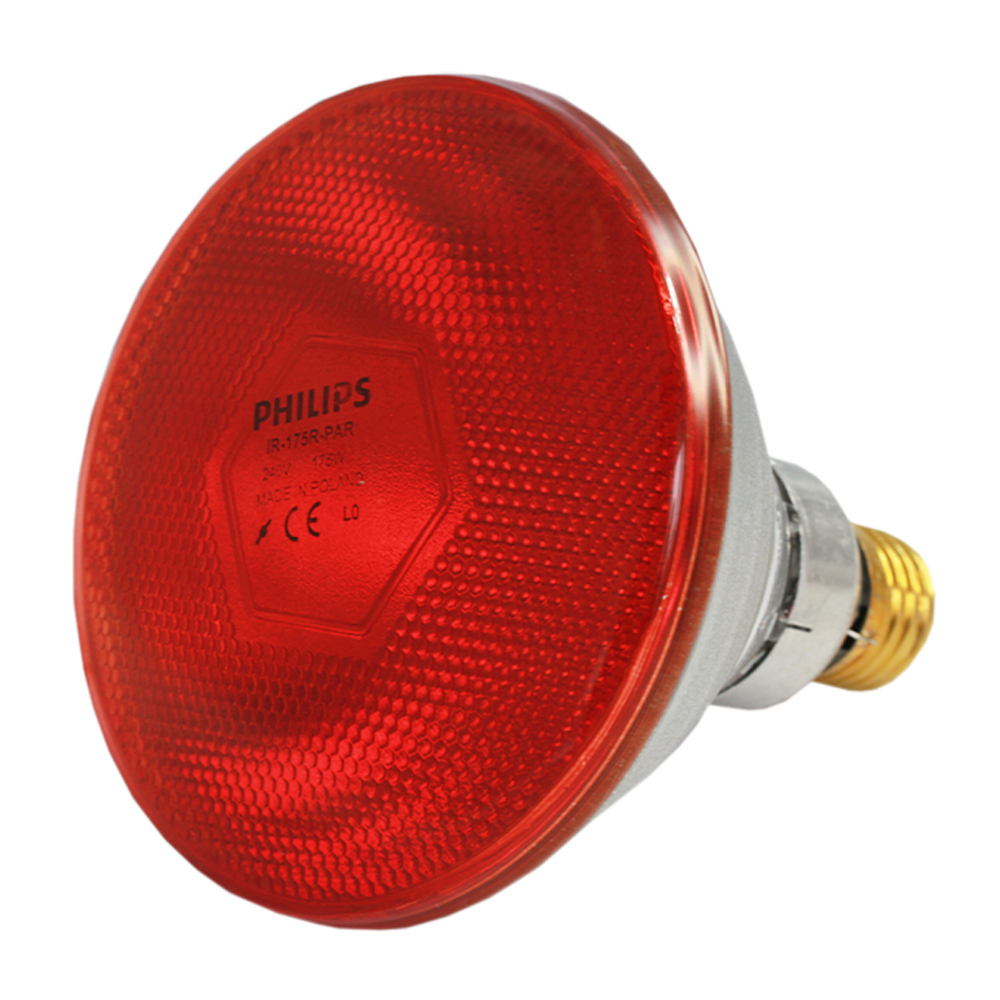 InfraRed Industrial Heat Incandescent Lamp PAR38 IR 175W 240V Red E27