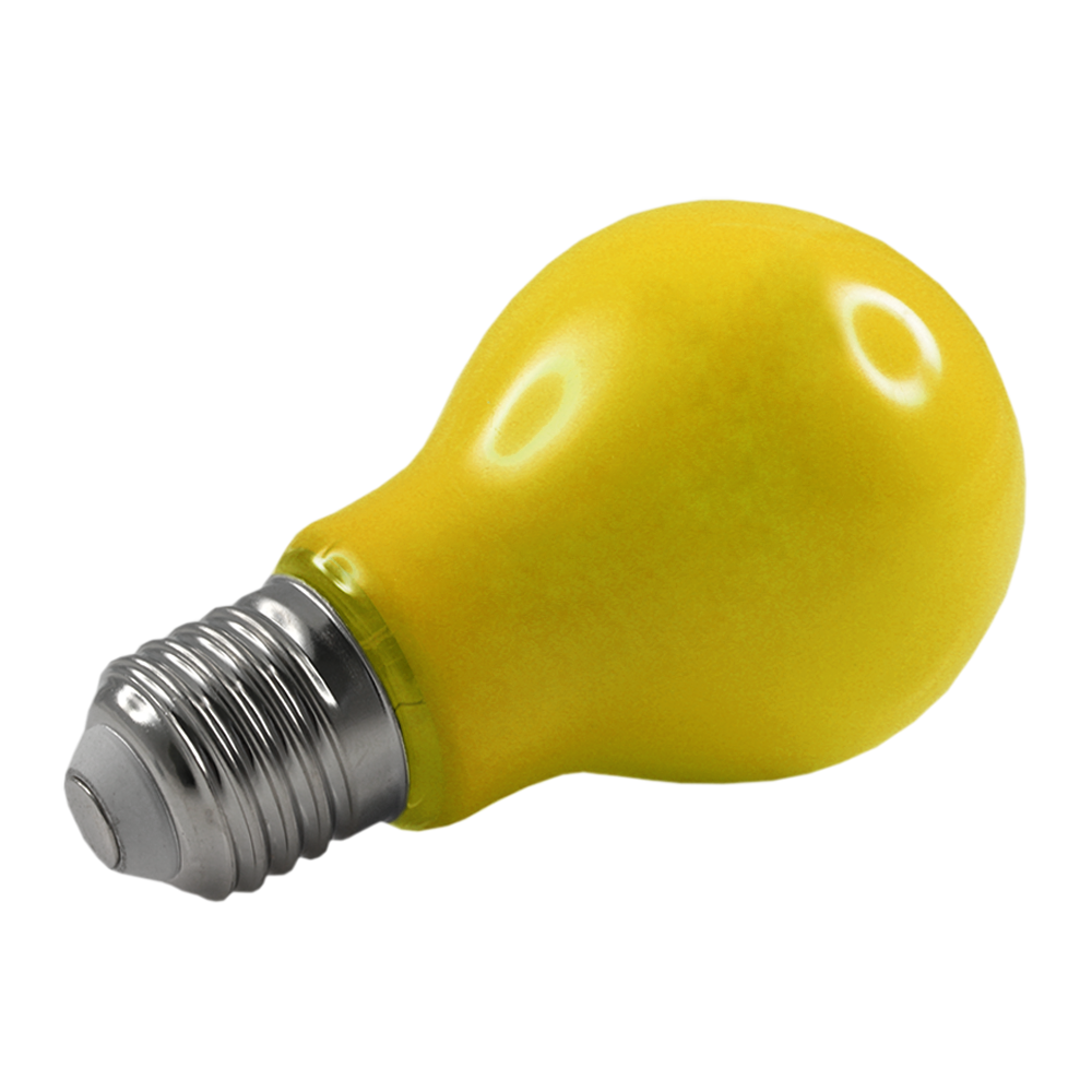 Lus LED GLS Lamp 3W Yellow E27 Non-Dimmable
